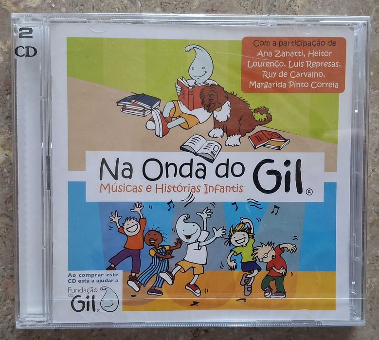 Na onda do Gil - 2 CDs - Música e histórias infantis - novo e selado