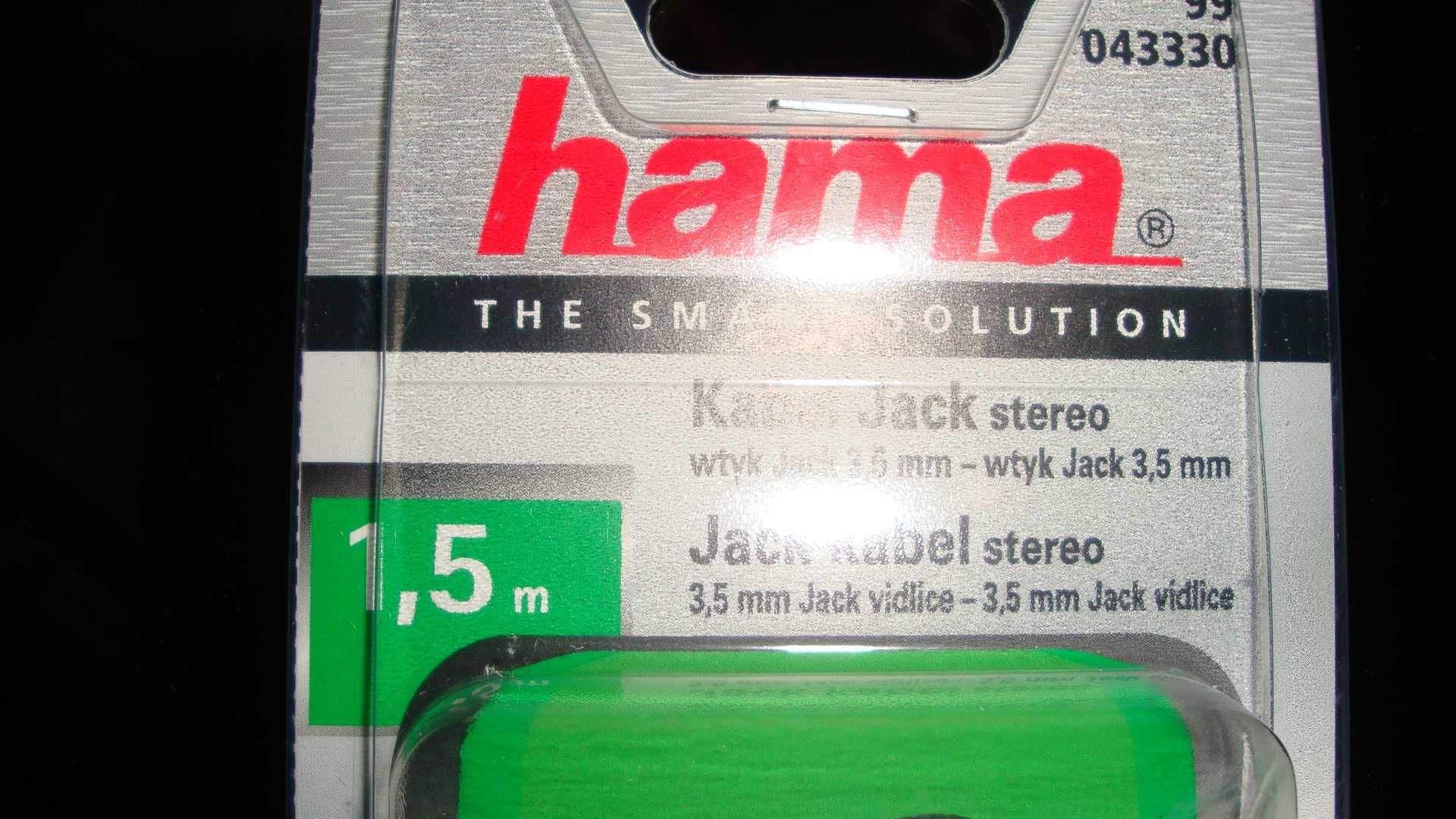 Kabel Jack stereo 1,5 m/ Hama Kabel Jack 1,5 metra