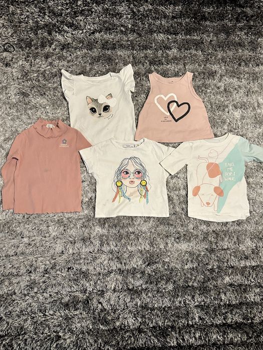 H&M i Reserved zestaw bluzek 110-116