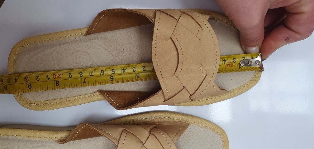 Kapcie laczki 38skóra naturalna skórzane 39,40 41