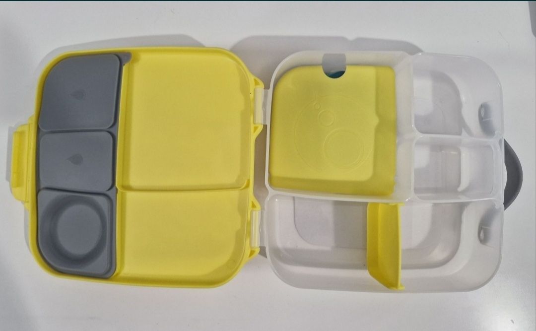 B.Box Lunchbox Pojemnik Śniadaniówka zółto -szara
