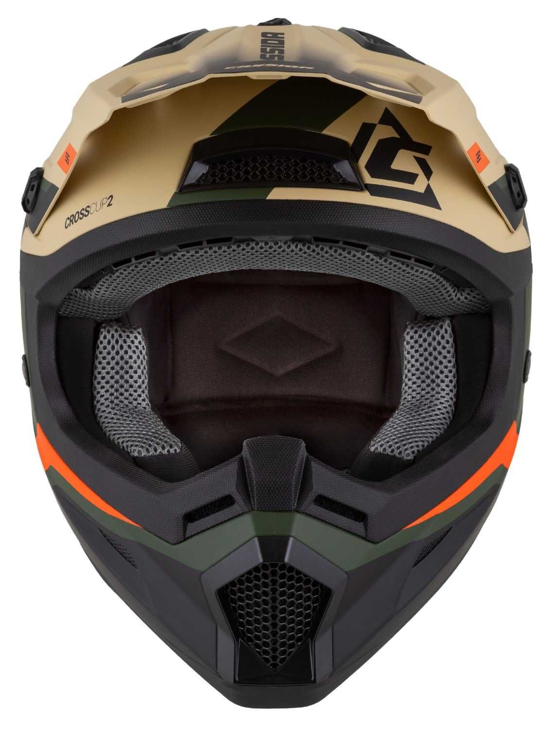 Kask Motocyklowy CASSIDA CROSS CUP2 Pod interkom XS-XXL +KOMINIARKA
