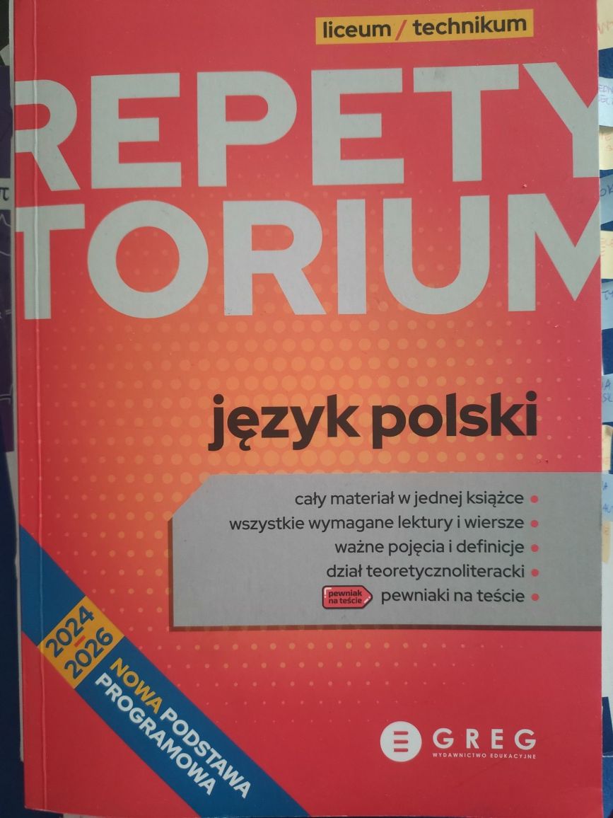 Repetytorium z j. polskiego LO i technikum wg nowej podstawy programow