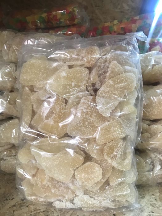 Имбирь листиком с сахаром,  1 кг