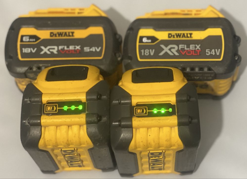 Akumulatory/ Baterię Dewalt Flexvolt-6ah-4szt