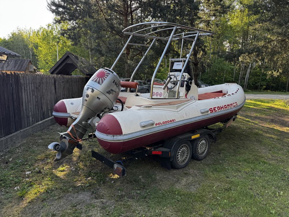 Rib Knot 560 z silnikiem honda 90 + przyczepa