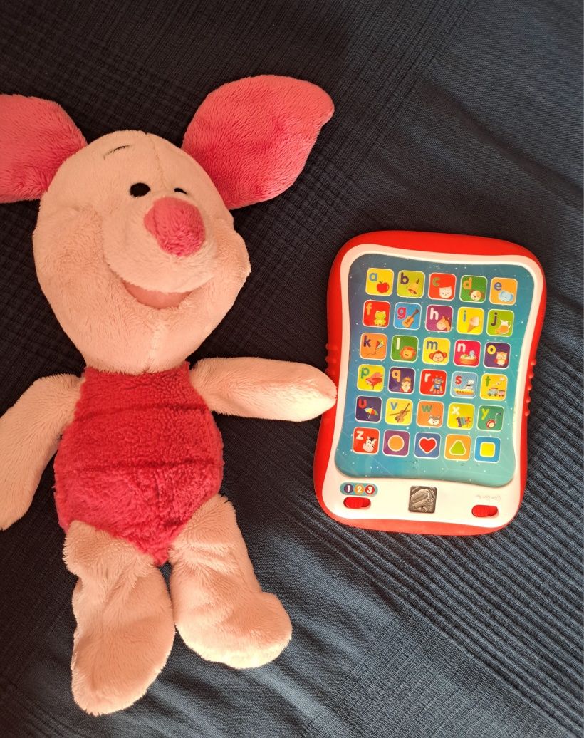 Tablet edukacyjny +maskotka Prosiaczek