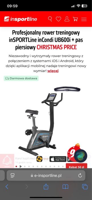 Rowerek treningowy stan idealny jak nowy