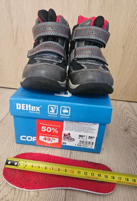 Buty chłopięce jesienno/zimowa w rozmiarze 25