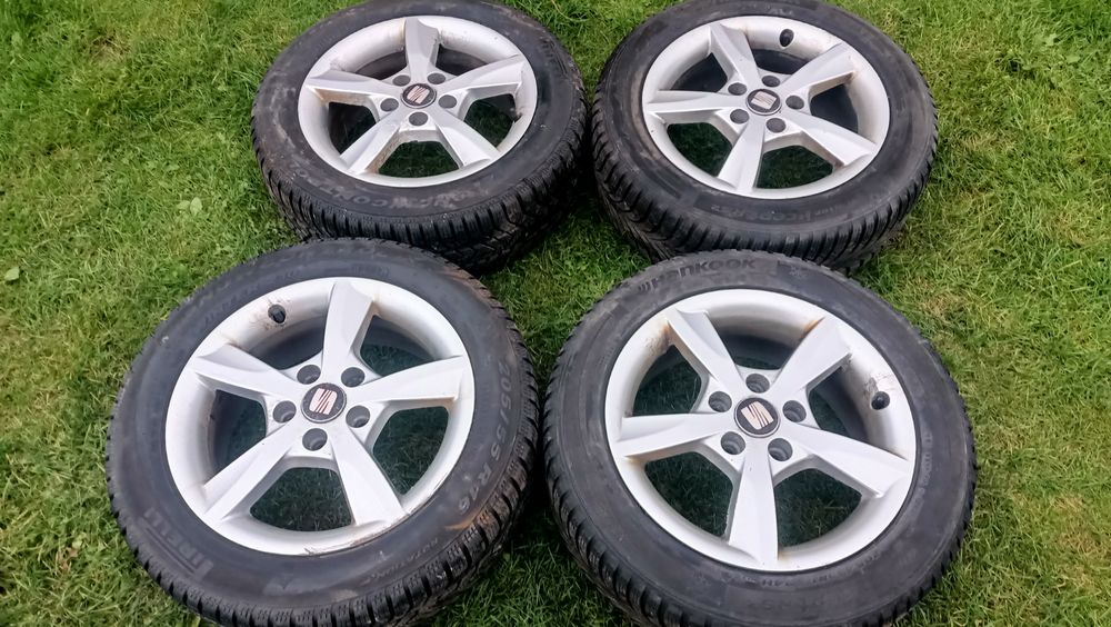 Koła zimowe felgi 16 5x112 et43 Audi Seat VW 205/55/16 okazja