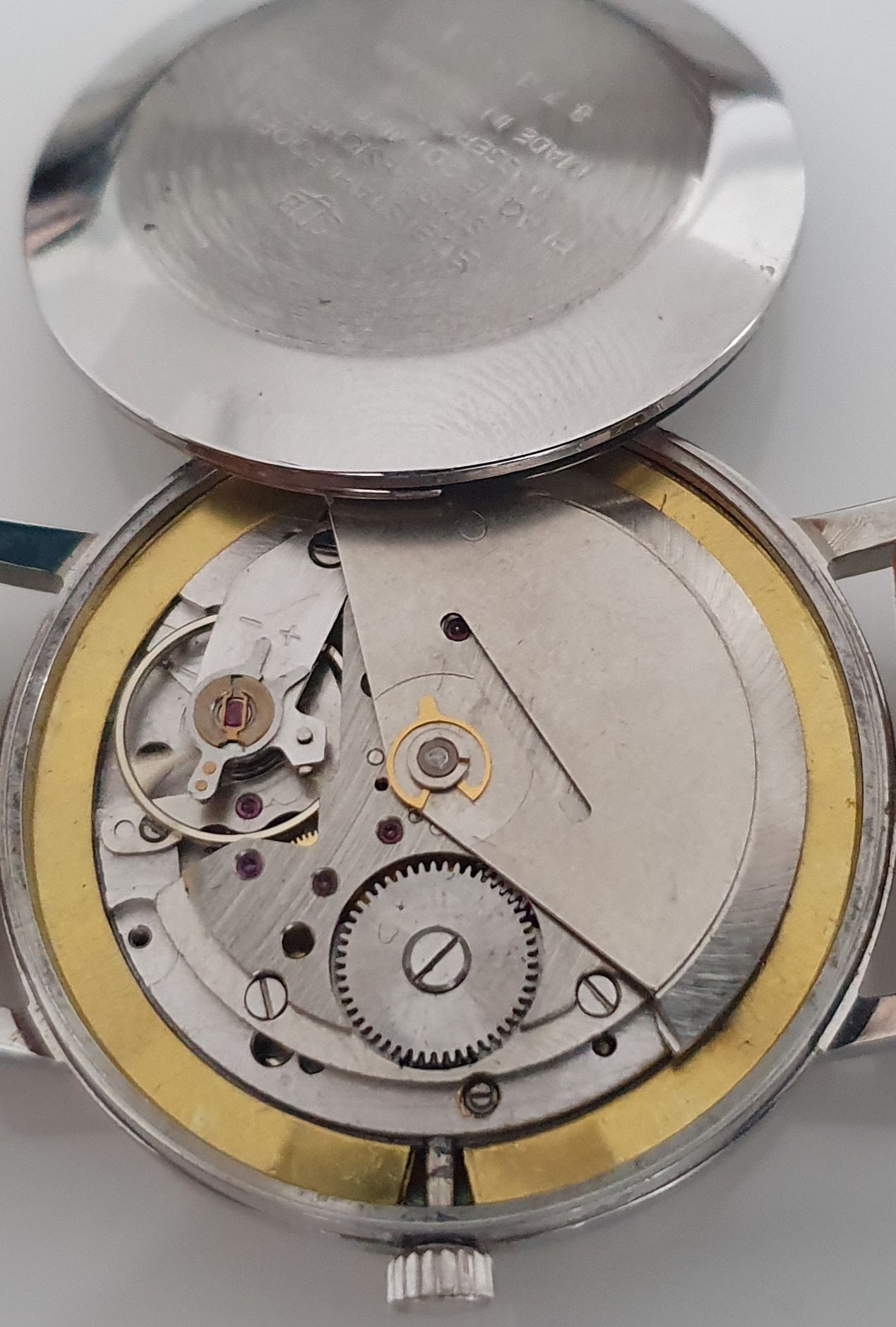 Gub Glashutte Spezimatic.  Silver, męski zegarek.  Lata 60-te.  Ideał.