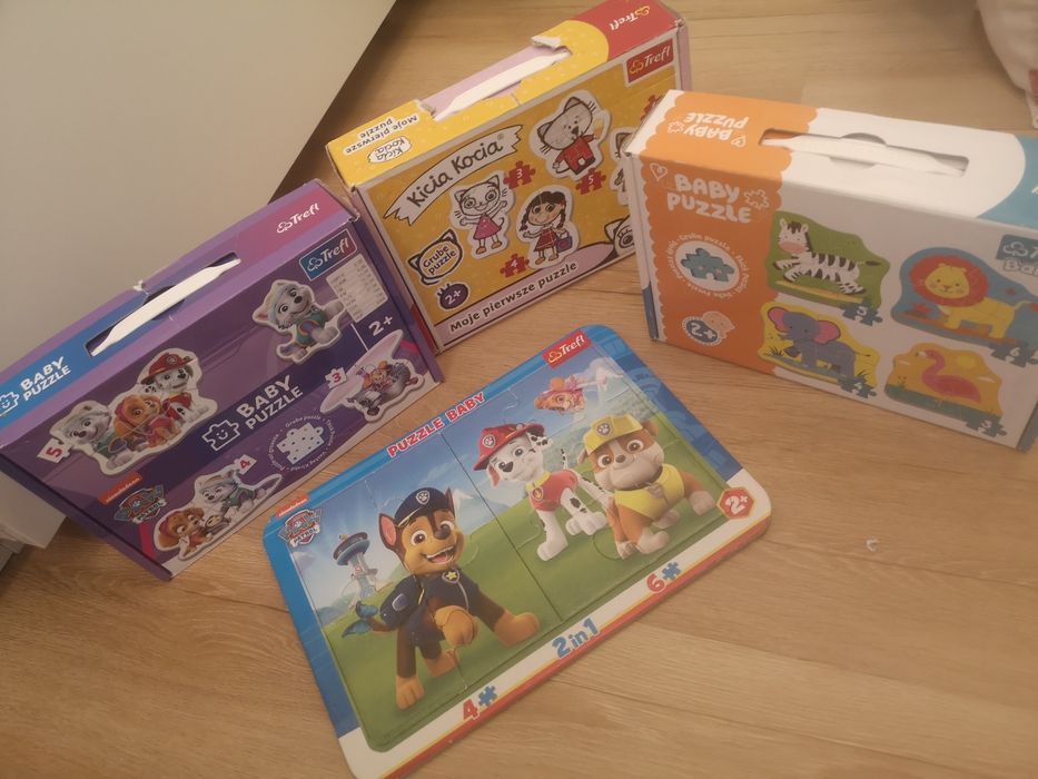 Zestaw 4sztuki Puzzle baby trefl 2+ psi patrol ki