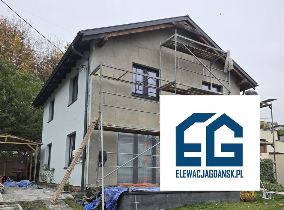 Tynkowanie elewacji Gdansk,  Gdynia , Sopot. Malowanie, ocieplenie.