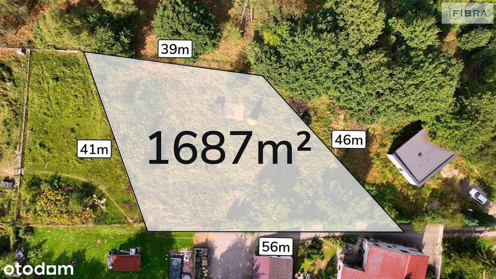 Działka budowlana wśród zieleni – 3 linia zabudow