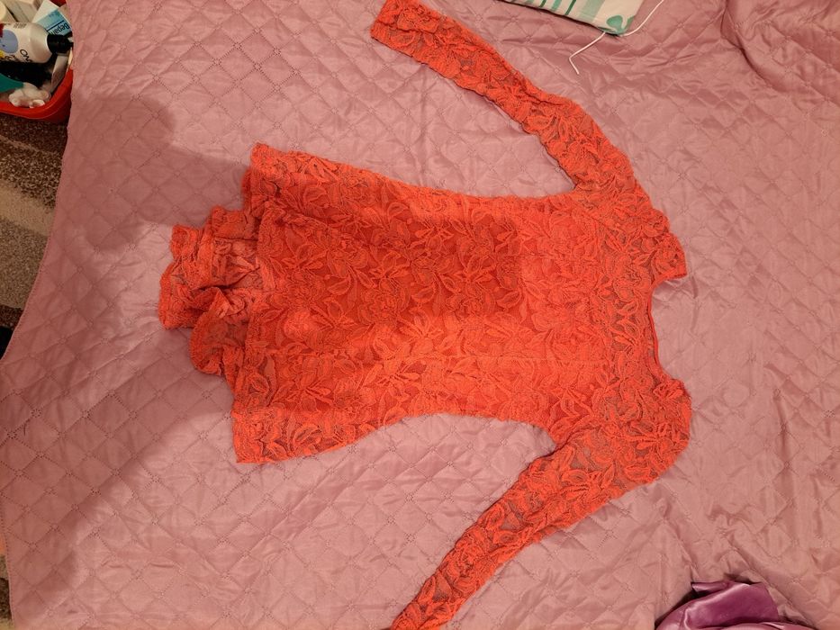 Koronkowa bluzka damska M koronka