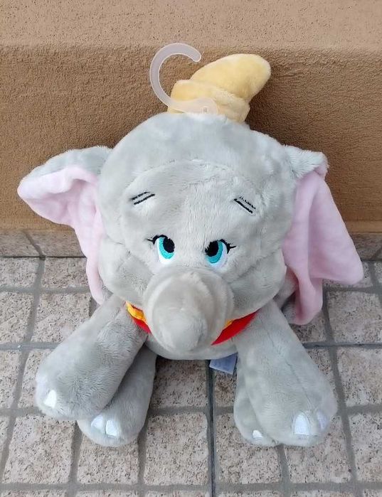 Peluche Dumbo elefante Disney Novo cinzento
