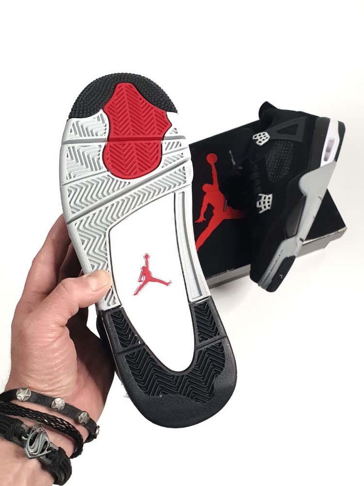 Buty Nike Air Jordan Retro 4 Black Canvas 40-45 męskie trampki