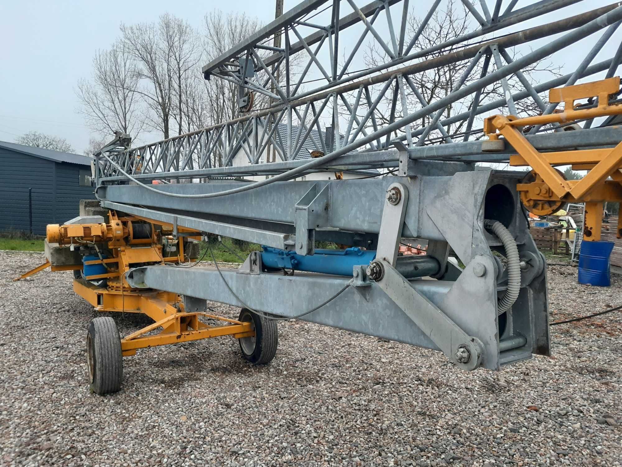 Dźwig żuraw budowlany San Marco 12x12 UDT wciągarka 230V Osie jezdne
