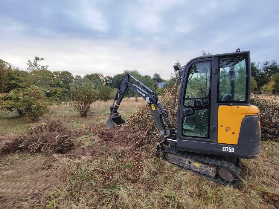 Usługi Minikoparką, Wycinka drzew, Przyłącza domowe, Wywrotka, Piach
