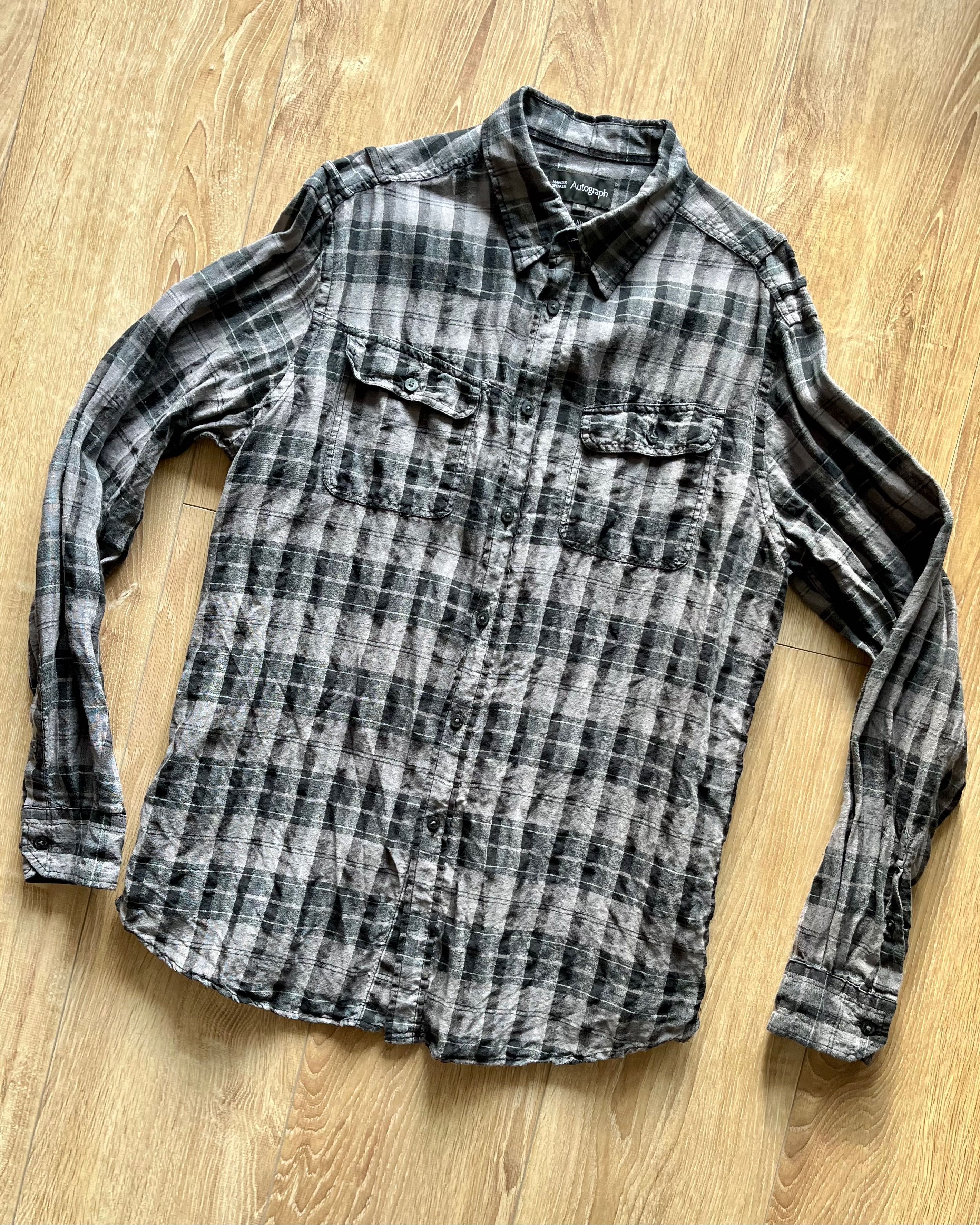 Marks & Spencer koszula 100% len - r.L / zara h&m primark reserved