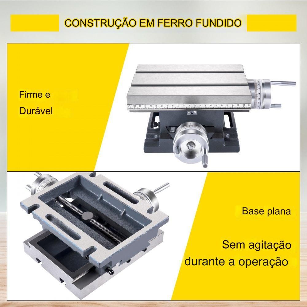 Mesas multifuncionais para trabalho e perfuração.