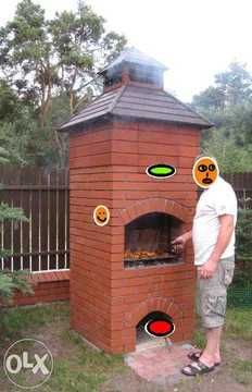 Schemat "projekt" zdjęcia-grill wędzarnia w jednym -na sezon grillowy.