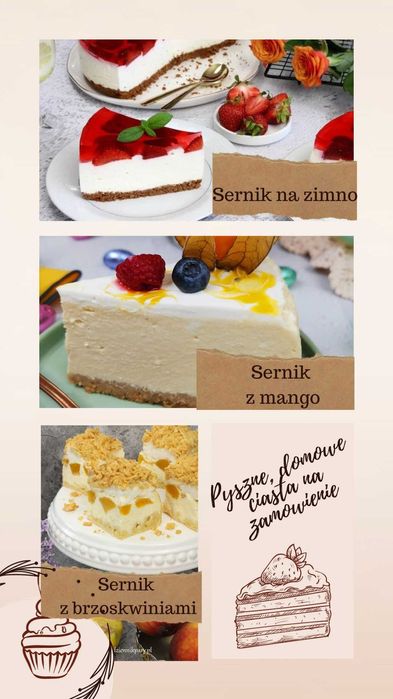 Pyszne ciasta domowe na zamówienie