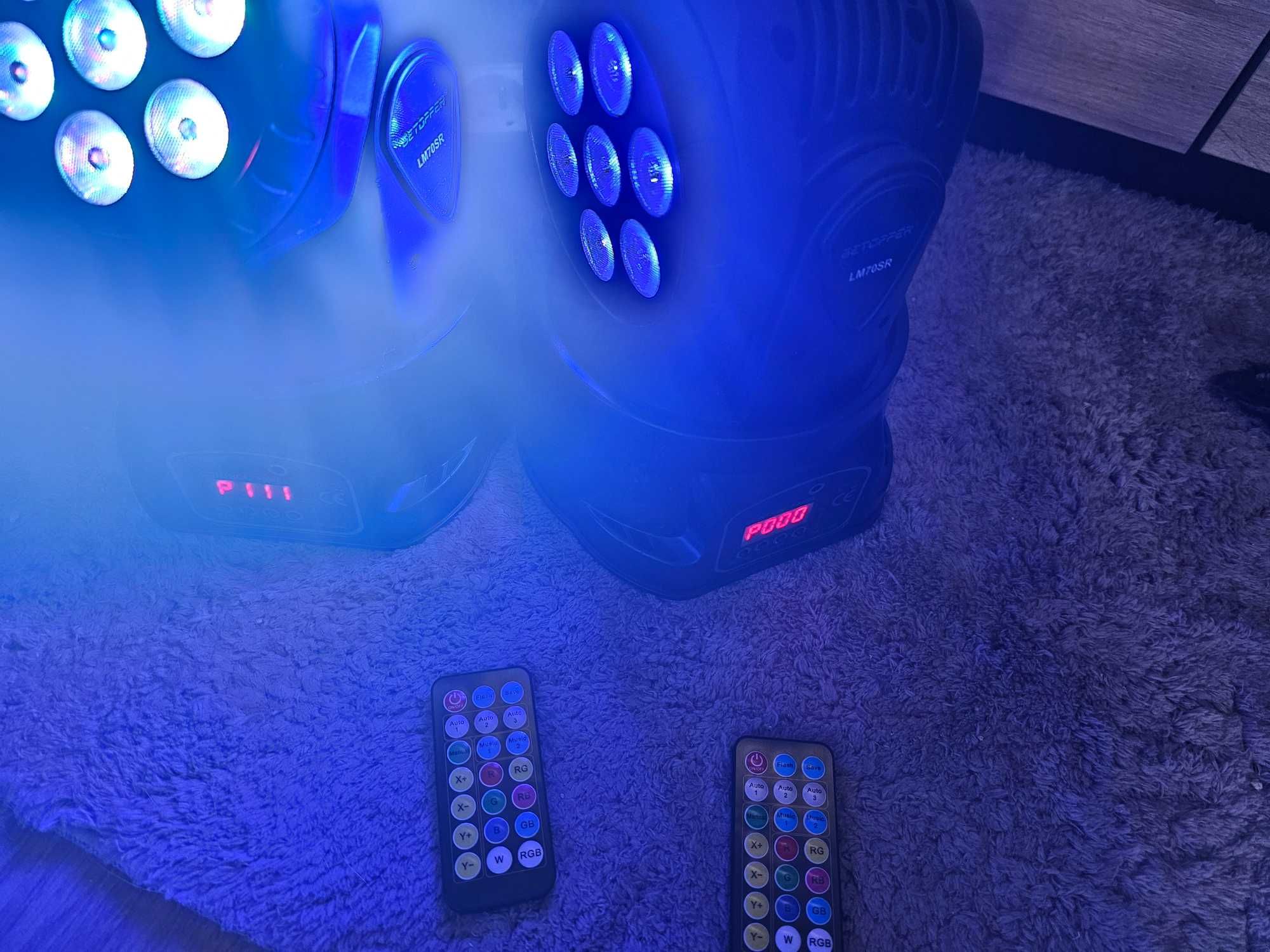 Ruchoma głowa oświetlenie dla DJ LED 7x8 W DMX RGBW, mocne