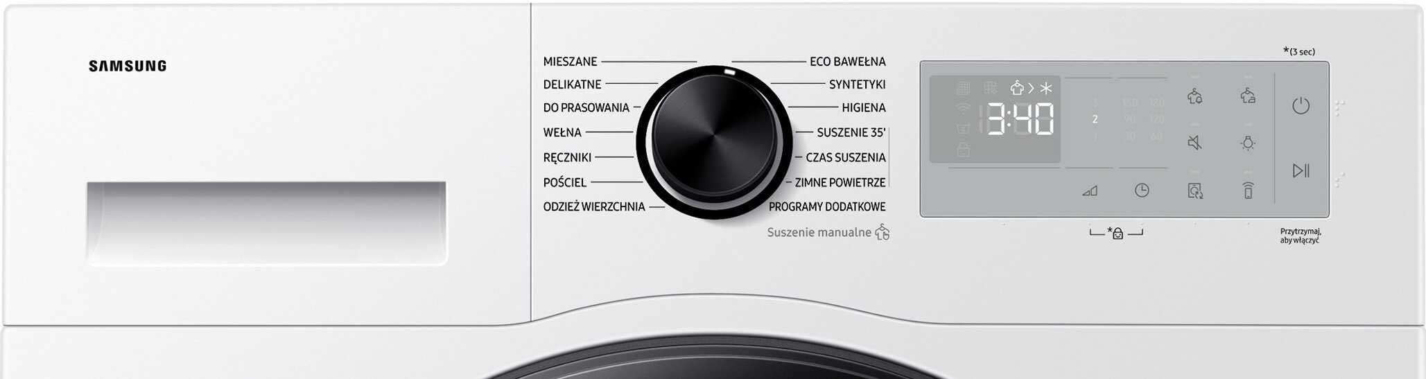 Nowa suszarka Samsung 9 kg z pompą ciepła – zapakowana, gwarancja!