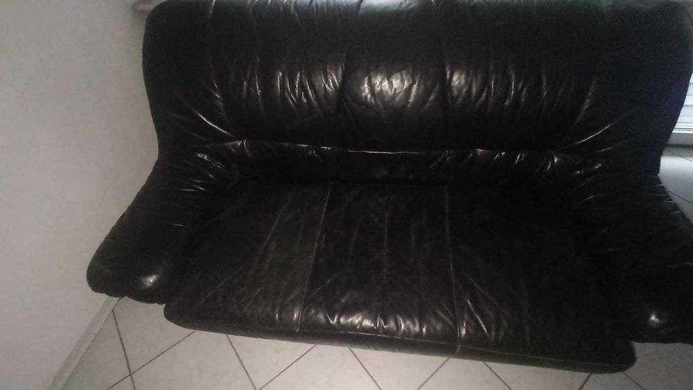 Sofa - skóra - rozkładana