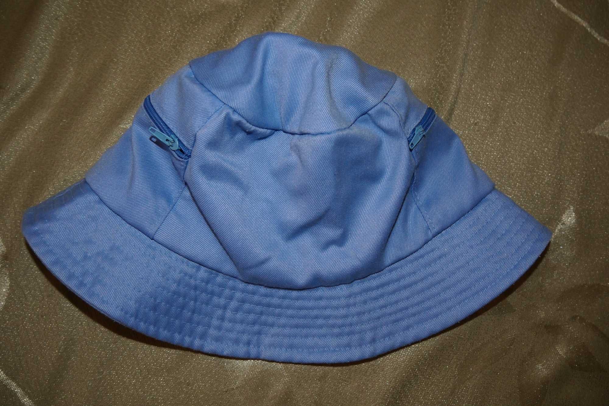 Kapelusz kapelusik niebieski bawełniany turystyczny 58 – 60 cm M 38