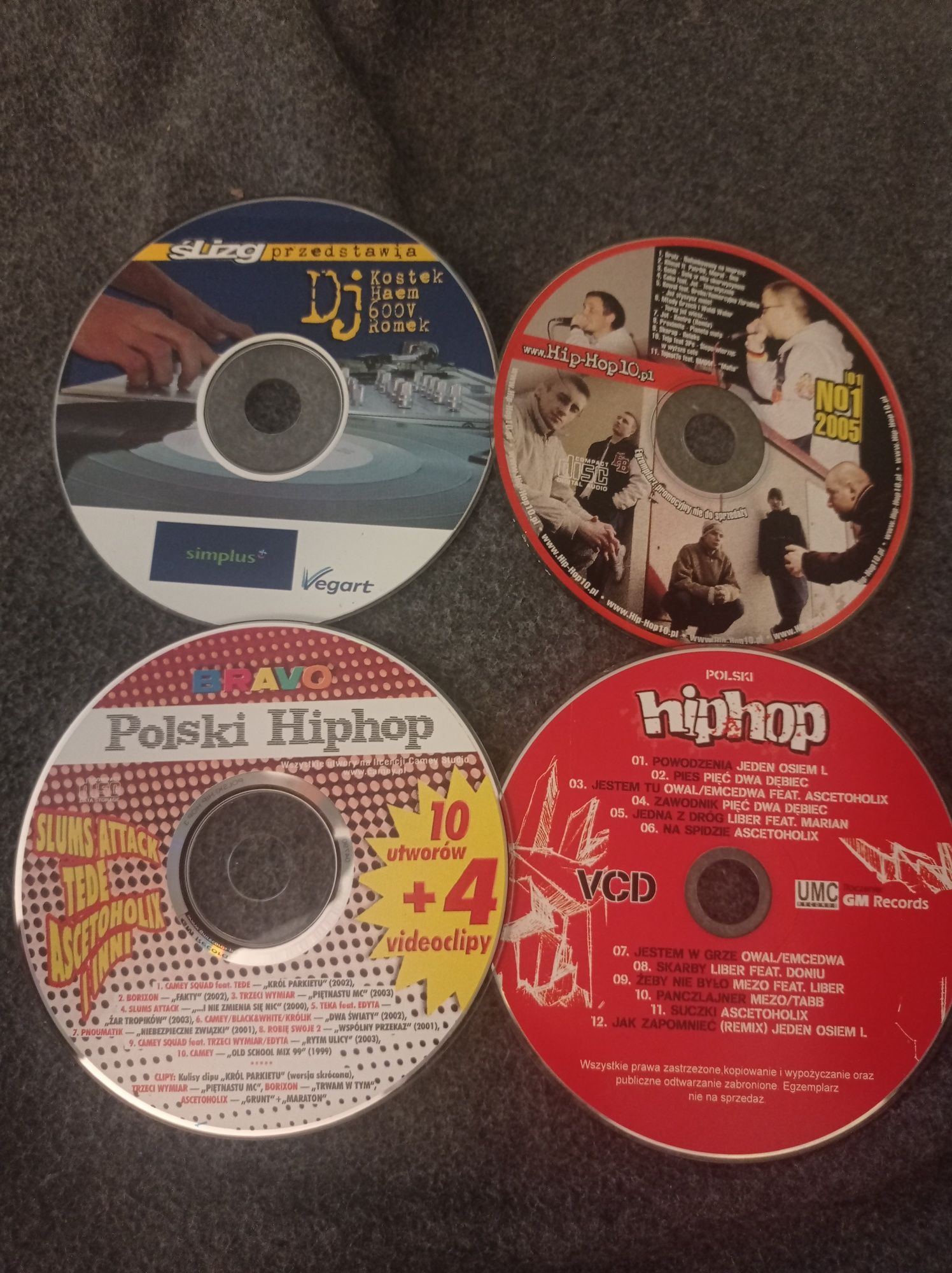 Polski hip hop, 4 x płyty CD