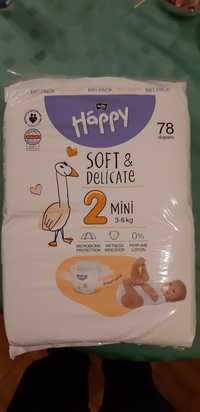 Pieluszki pampersy happy Bella 2 mini soft&delicate. Duża paczka!