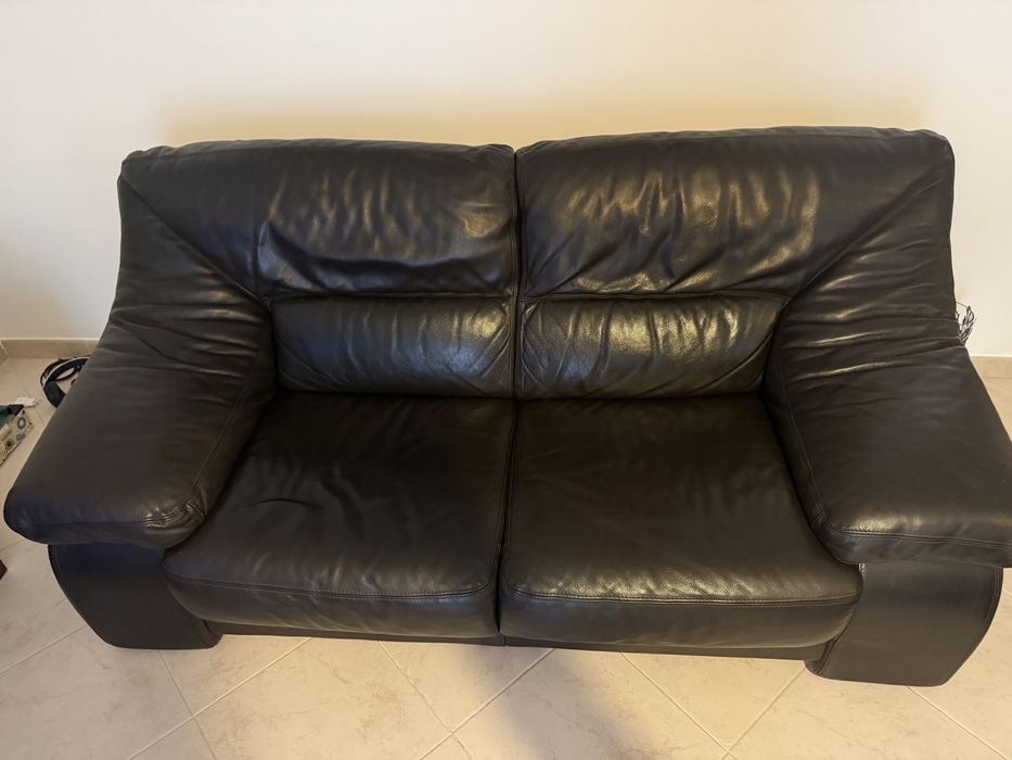 Sofas em pele em Bom estado