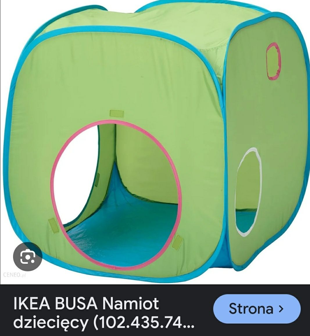 Ikea busta namiot dziecięcy.