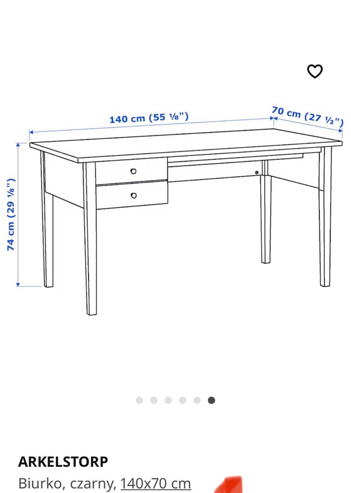 Biurko Ikea Arkelstorp