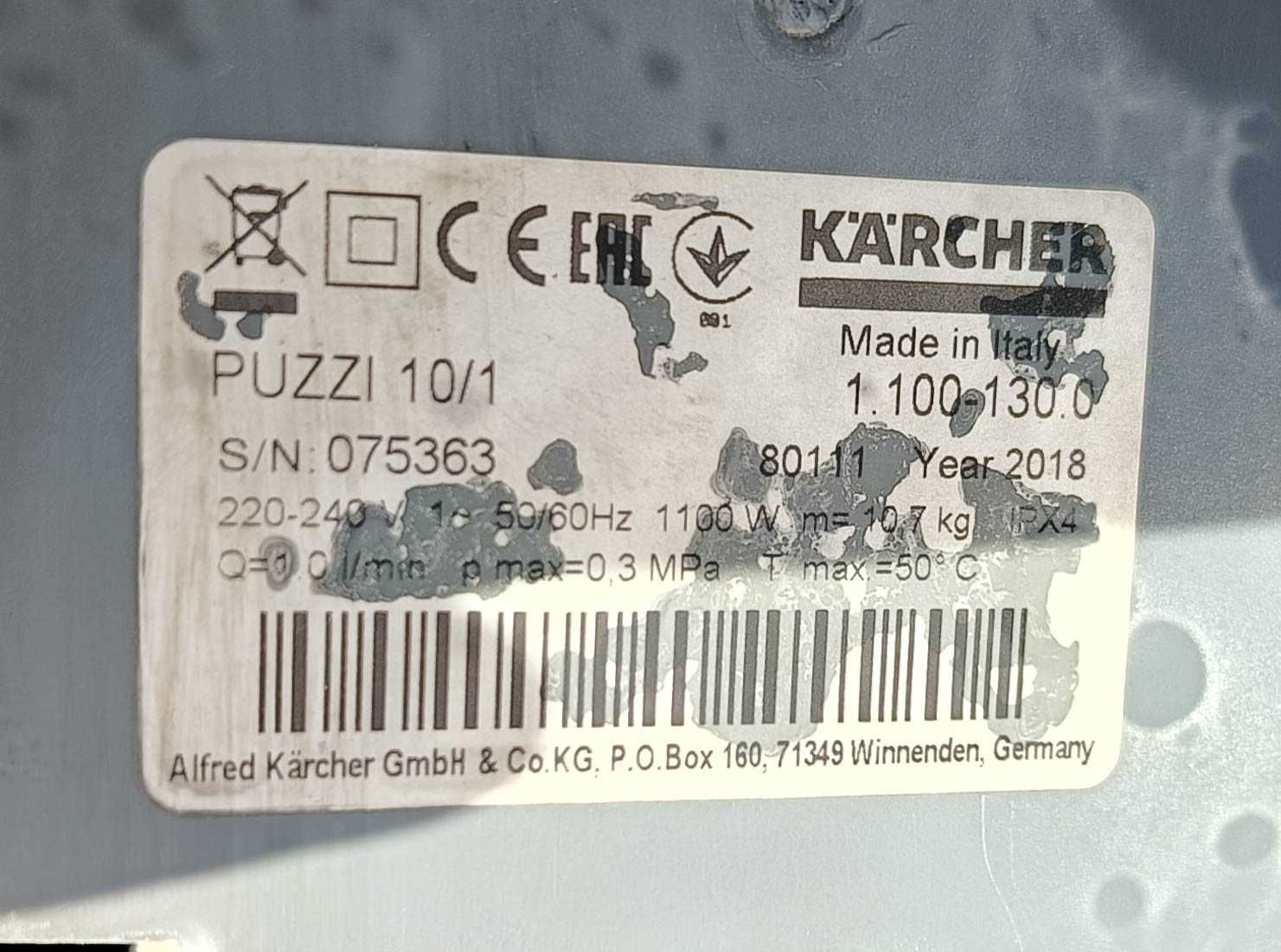 KARCHER - odkurzacz piorący Karcher Puzzi 10/1 UŻYWANY + gratis