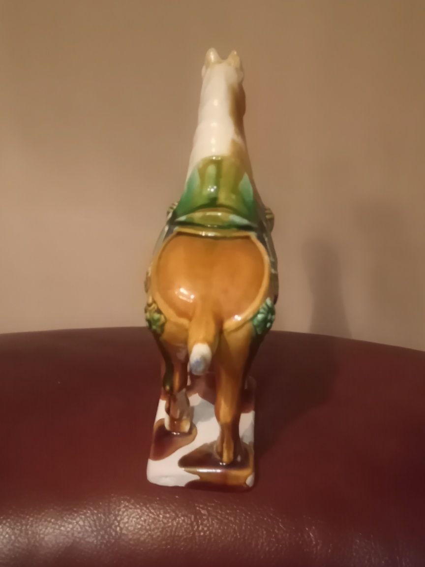 Koń ceramiczny, vintage