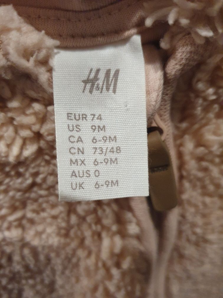 HM, Futerkowy kombinezon z uszkami r. 74