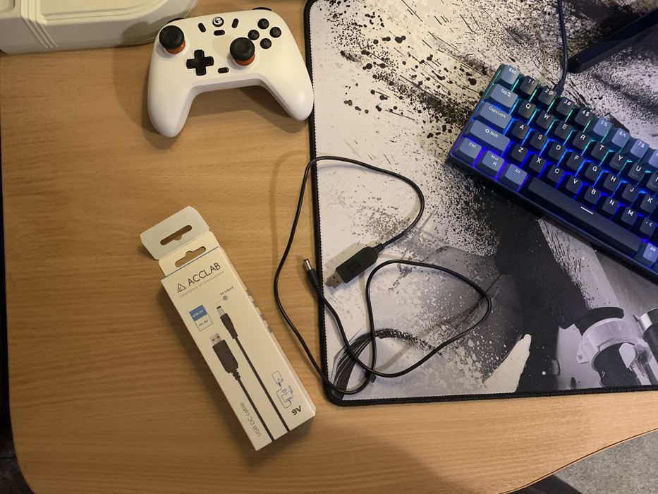 Кабель для роутера від павербанка Acclab USB 5V to 9V DC 5.5х2.5