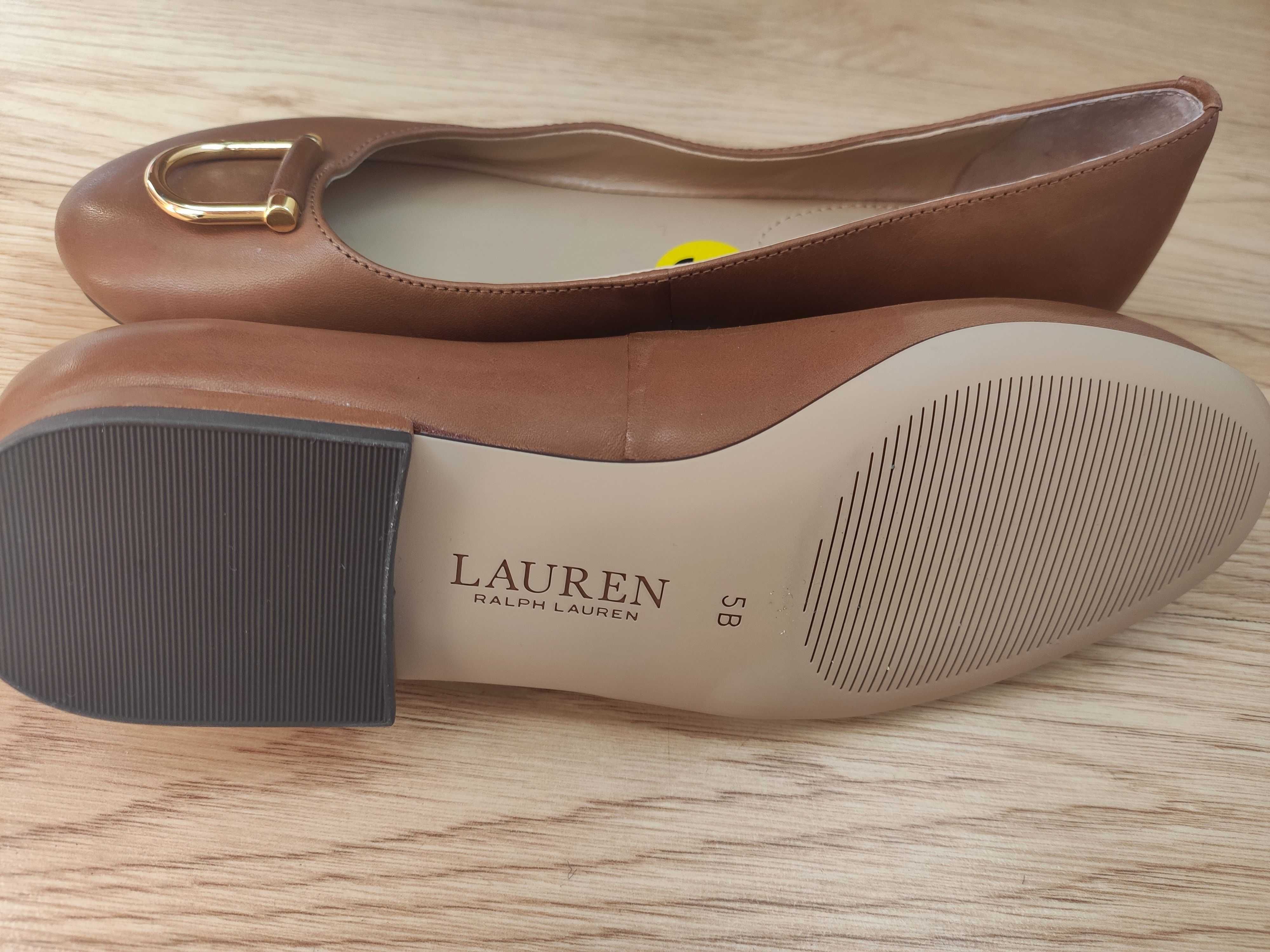 Кожаные туфли балетки Ralph Lauren оригинал, 35 размер (стел. 22,5см)