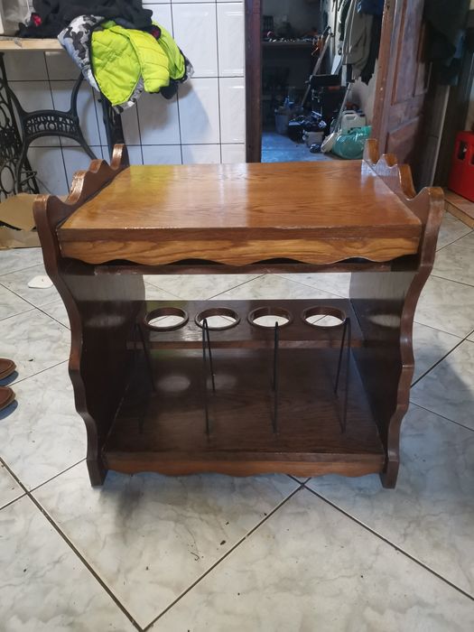 Gazetownik barek drewniany