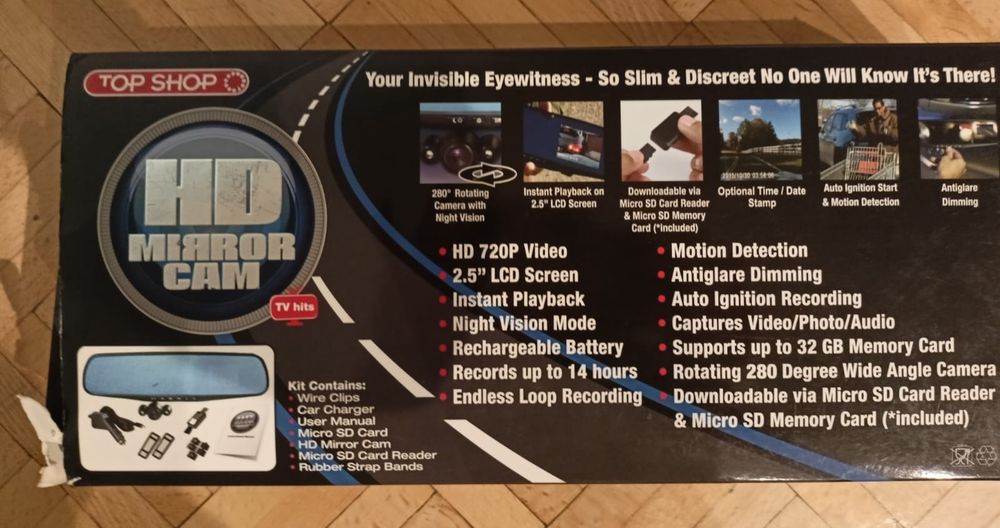 Nowe kamera/lusterko samochodowe Top shop HD camera mirror