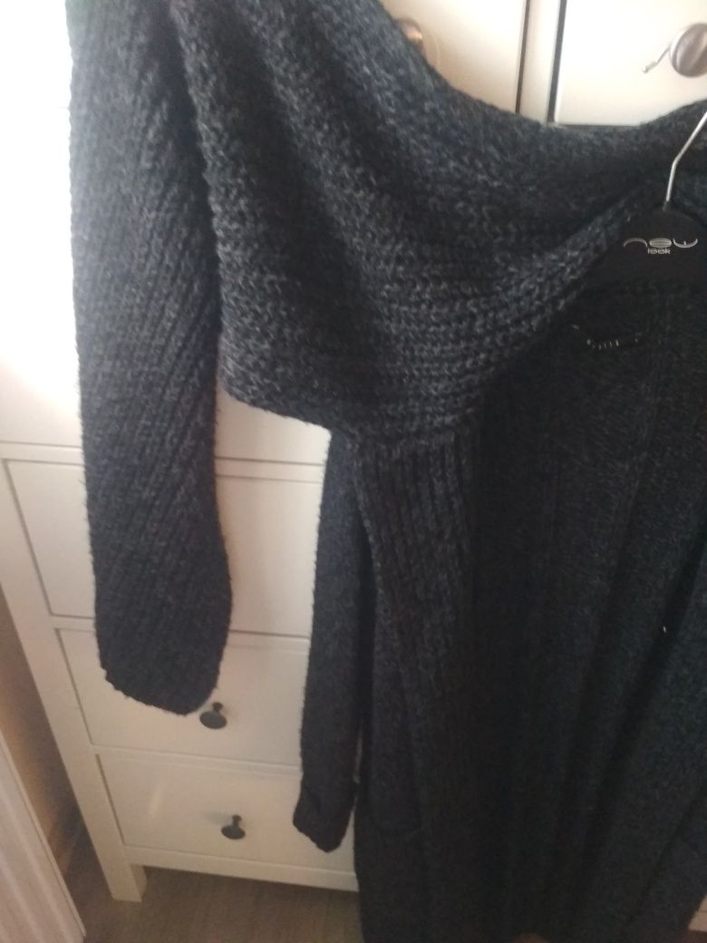 Super kardigan narzutka sweter płaszcz Mohito