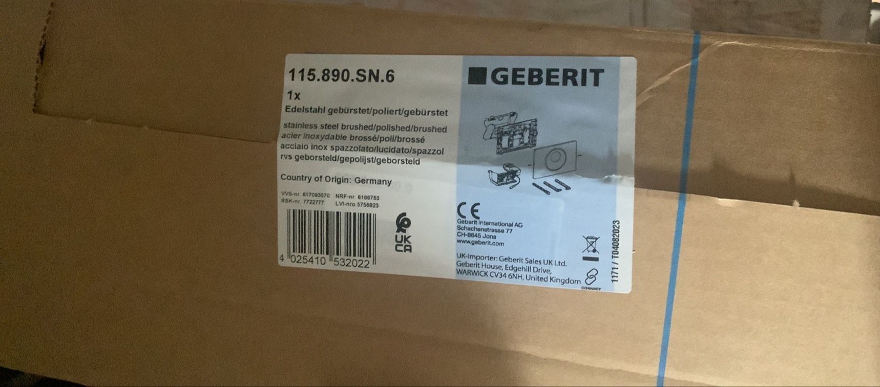 Смывная клавиша Geberit Sigma 10 (115.890.SN.6). Дешевле не найти.