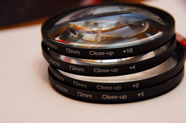 Conjunto de lentes para fotografias macro