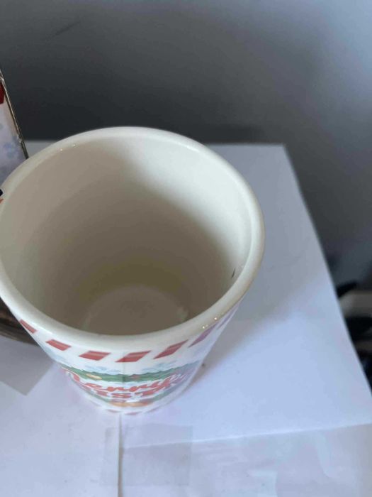 Ptak Robin porcelanowy kubek świąteczny Bożenarodzenie Leonardo