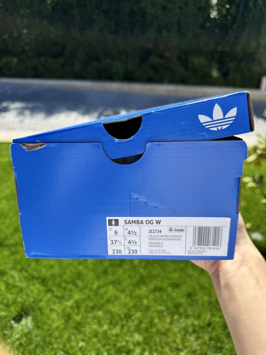 Adidas Samba OG Leopard 37 1/3 Cordões Vermelhos Brancos e Pretos