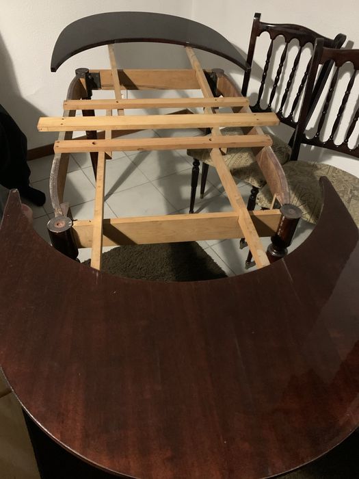 Mesa jantar extensivel 4 a 8 lugares