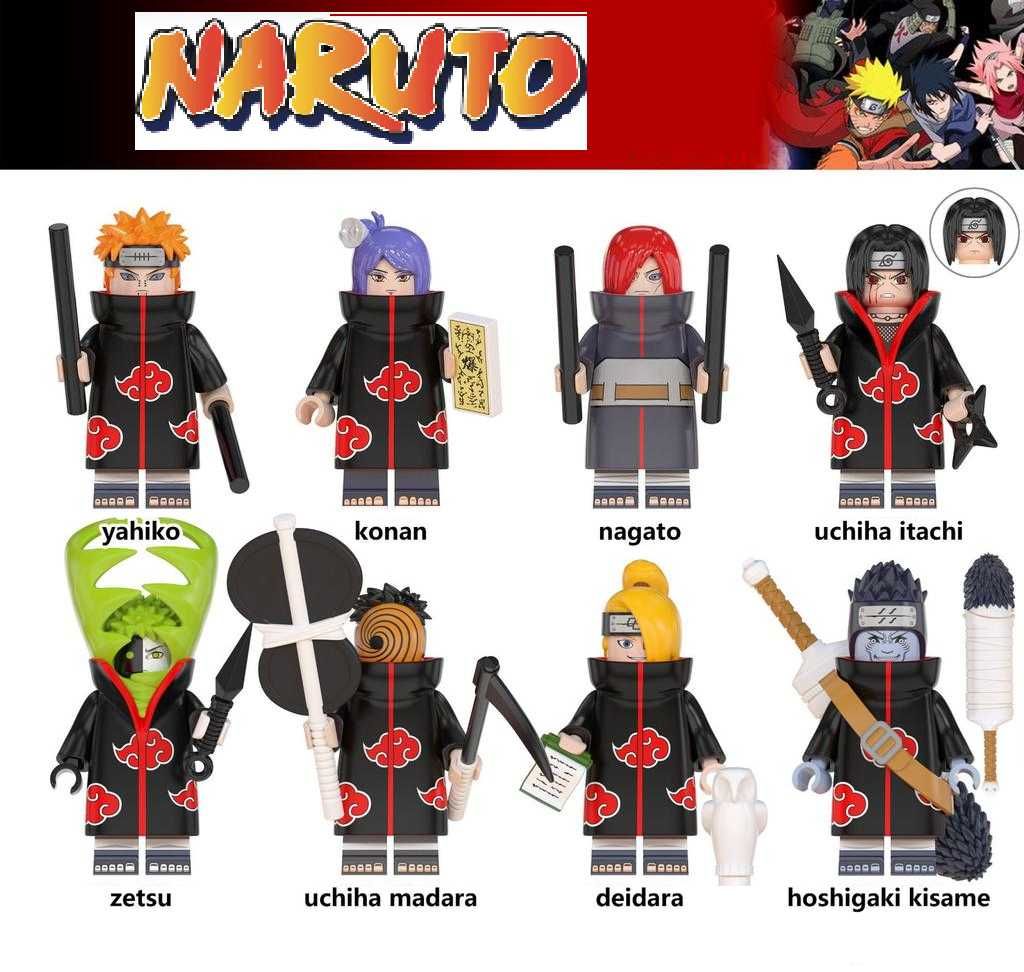 Coleção de bonecos minifiguras Naruto nº10 (compatíveis Lego)